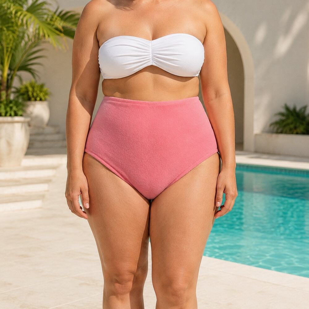 Victoria’s Secret Pink Terry High-Waist Bikini Bottom L NWT